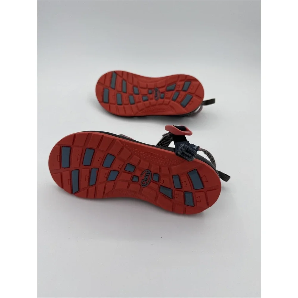 Chaco Kids Z/1 EcoTread Water Sandals Size 3 Black & Penny Coral Hiking Boating